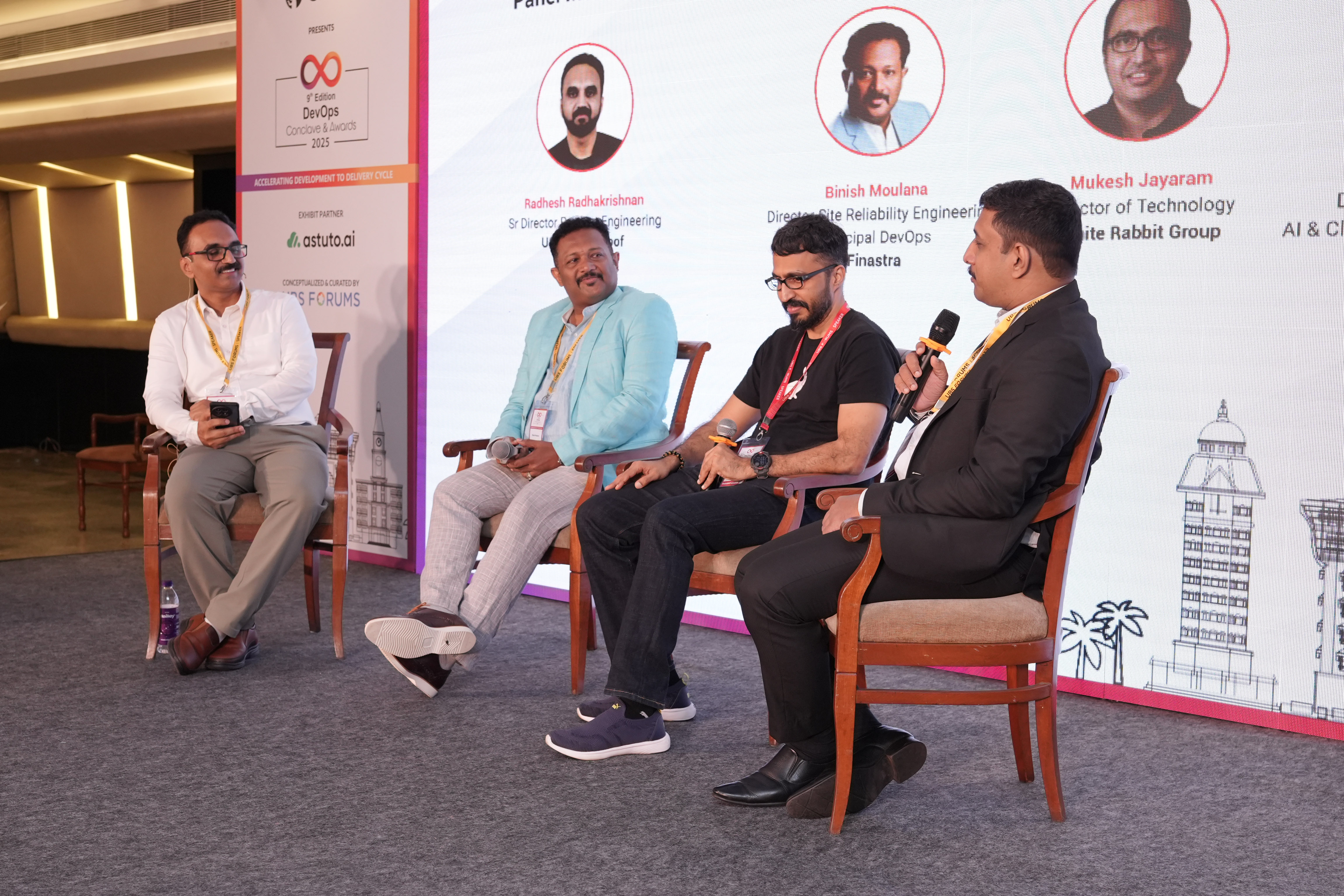 Varghese Chacko on a panel at the 9th Edition DevOps Conclave & Awards 2025, presented by GitHub